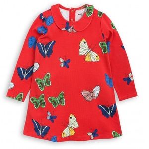 NWT Mini Rodini girls organic cotton dress